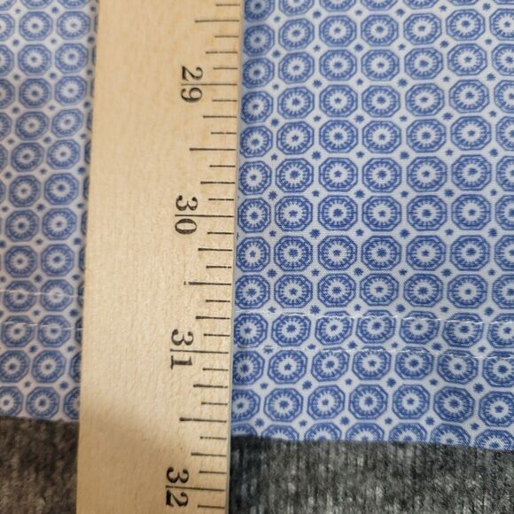 Panhandle Men's Size L Vented Button-Up Fishing Performance Shirt Blue White - Picture 14 of 16